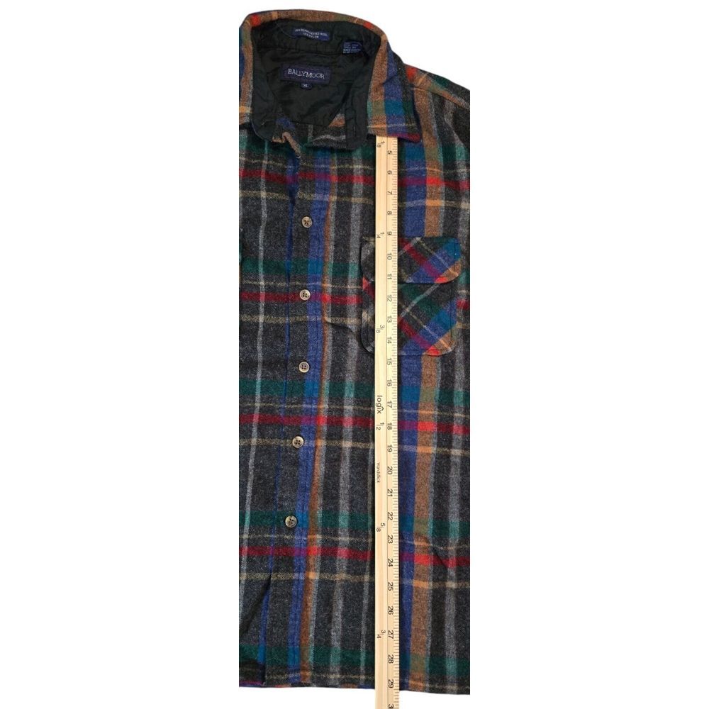 Ballymoor Vintage Plaid Flannel Shirt 70's 80's Rockabilly Surf Wool‎ Outdoors - Picture 6 of 6
